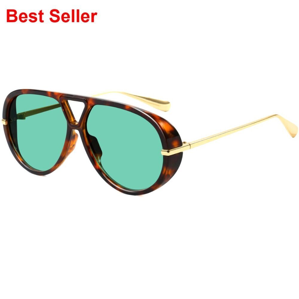 Oversized Aviator Sunglasses Retro Shield UV400 Protection Unisex